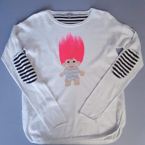 Lisa Todd Troll Doll Sweater Size S 